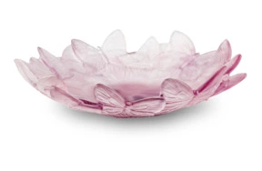 Чаша декоративная Decor de Table Pate de Verre Cristal Бабочки 20 см, хрустальное тесто