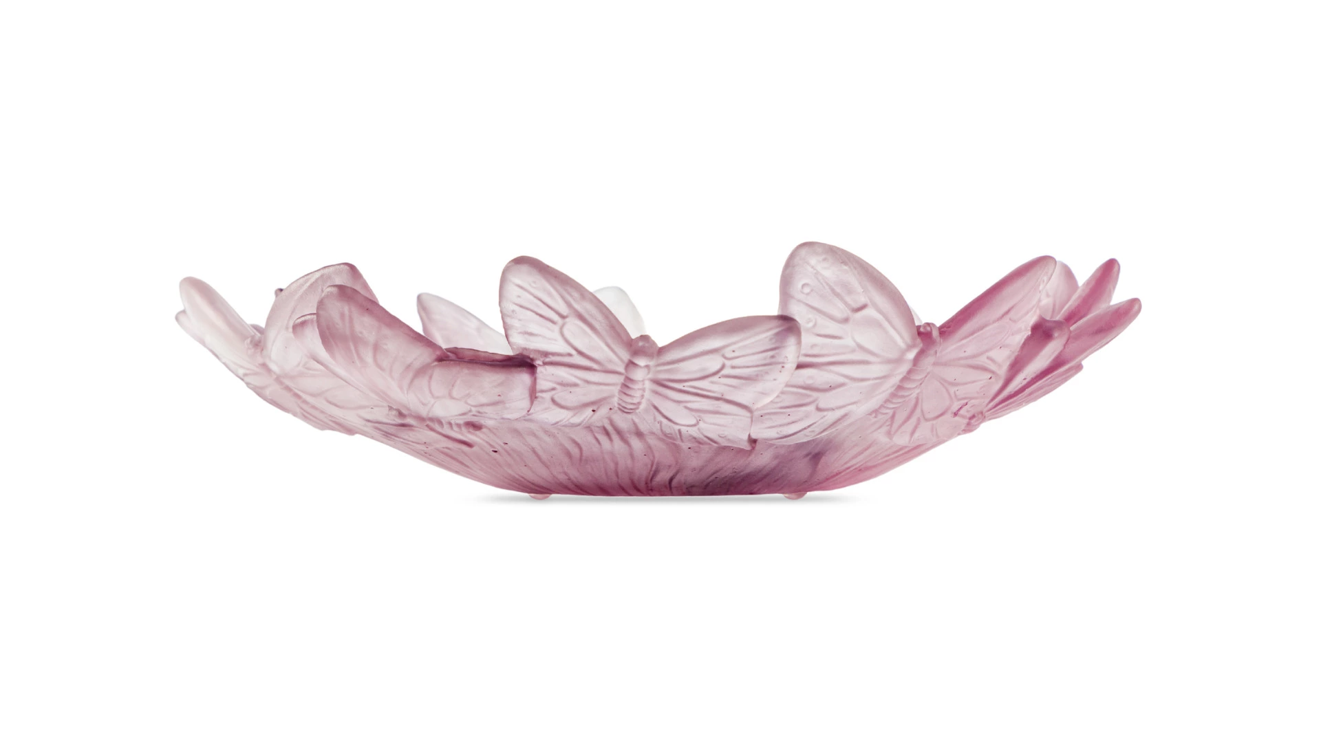 Чаша декоративная Decor de Table Pate de Verre Cristal Бабочки 20 см, хрустальное тесто
