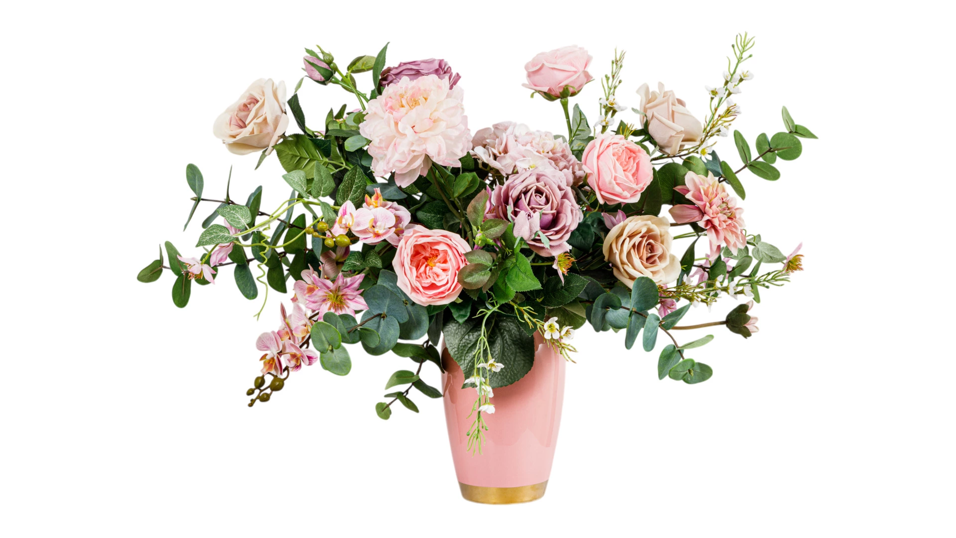 Композиция искуственная Розовый этюд