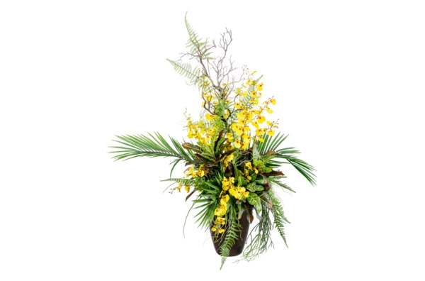 Композиция искуственная с орхидеей