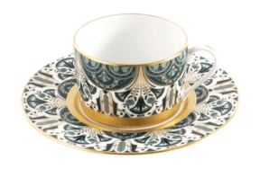 Чашка чайная с блюдцем Haviland Мечты о Ниле 140 мл, фарфор, золотой кант