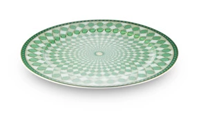 Блюдо круглое Rosenthal Swarovski Сигнум 33 см, фарфор, зеленое