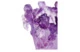 Ваза Decor de Table Pate de Verre Cristal Ирисы 22 см, хрустальное тесто, фиолетовая, п/к