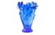 Ваза Decor de Table Pate de Verre Cristal Ирисы 32 см, хрустальное тесто, кобальтово-синяя, п/к