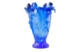 Ваза Decor de Table Pate de Verre Cristal Ирисы 32 см, хрустальное тесто, кобальтово-синяя, п/к