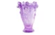 Ваза Decor de Table Pate de Verre Cristal Ирисы 32 см, хрустальное тесто, фиолетовая, п/к