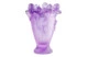 Ваза Decor de Table Pate de Verre Cristal Ирисы 32 см, хрустальное тесто, фиолетовая, п/к