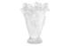 Ваза Decor de Table Pate de Verre Cristal Ирисы 32 см, хрустальное тесто, белая, п/к