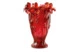 Ваза Decor de Table Pate de Verre Cristal Ирисы 32 см, хрустальное тесто, янтарно-красная, п/к