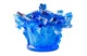 Конфетница Decor de Table Pate de Verre Cristal Ирисы 17 см, хрустальное тесто, кобальтово-синяя