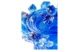 Конфетница Decor de Table Pate de Verre Cristal Ирисы 17 см, хрустальное тесто, кобальтово-синяя