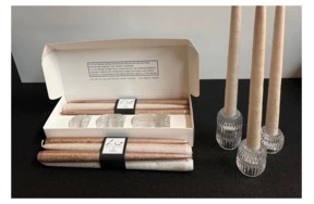 Набор из 6 свечей с подсвечниками Luz your senses, парафин, п/к