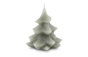 Свеча новогодняя Luz your senses 12 см, серебристая, парафин