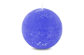 Свеча-шар Luz your senses Рустик, синяя