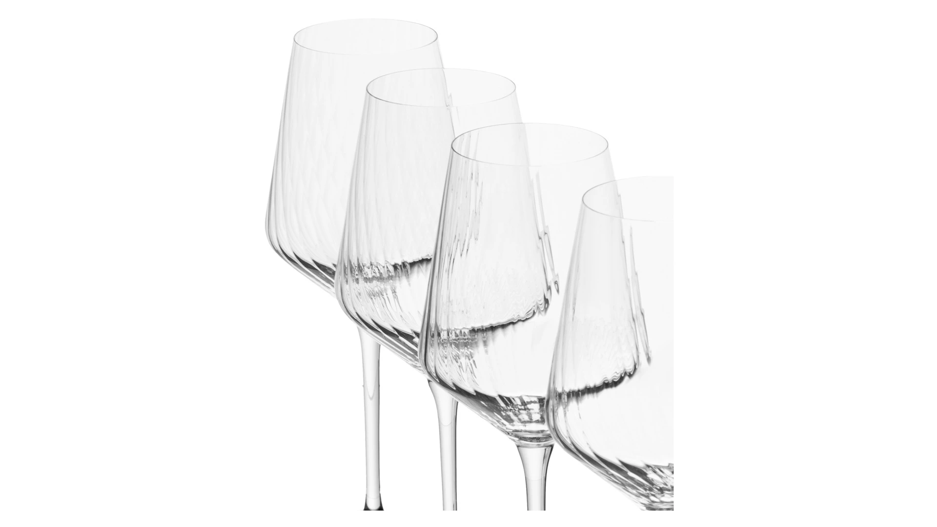 Набор бокалов  для белого вина Krosno Авангард Люми 390 мл, 6 шт, стекло