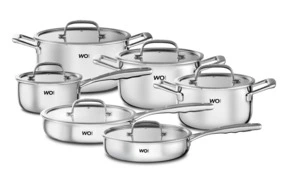 Набор кухонной посуды WO HOME Verona 6 предметов, сталь нержавеющая