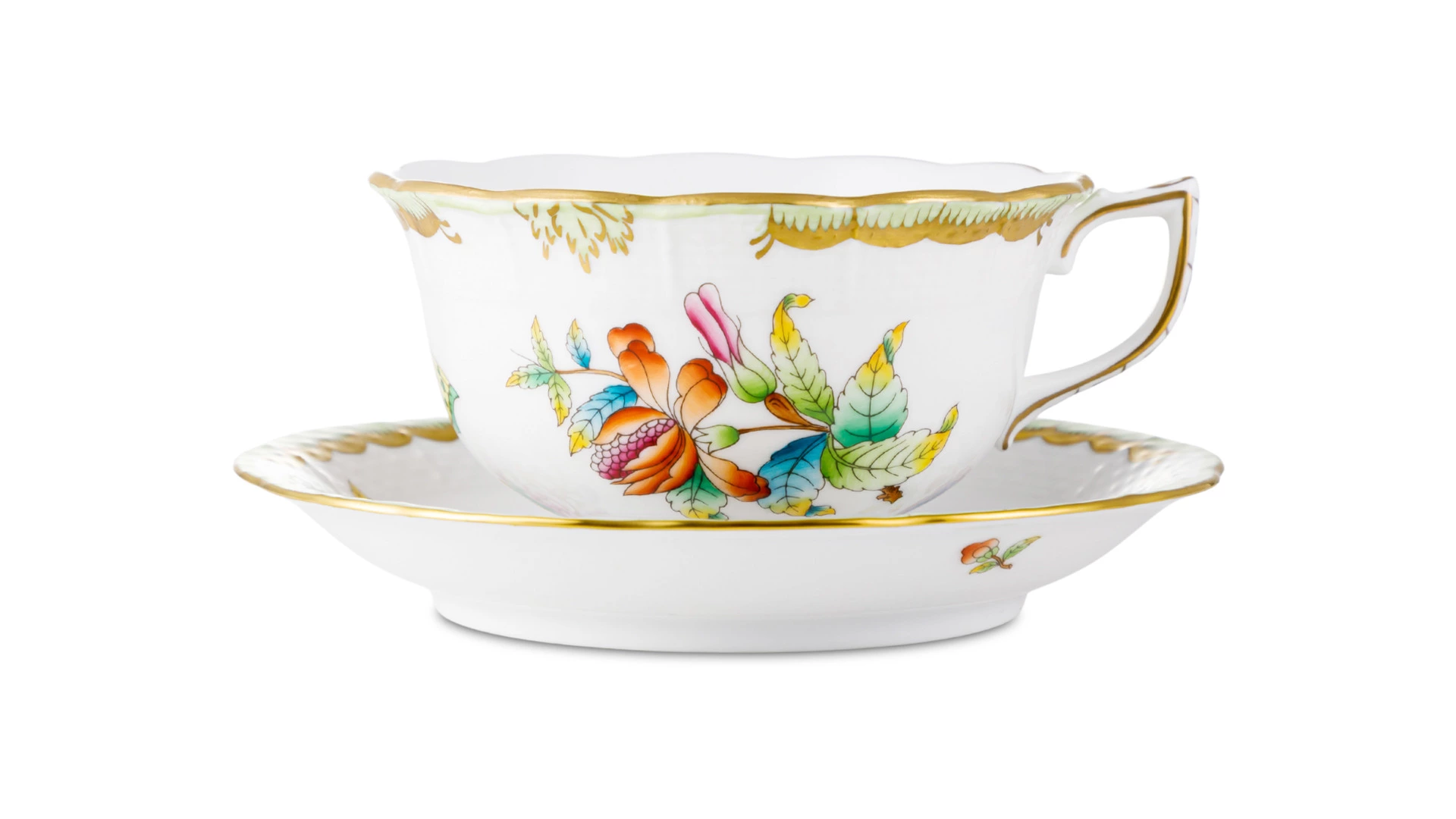 Чашка чайная с блюдцем Herend Виктория 310 мл, фарфор