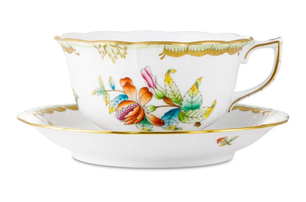 Чашка чайная с блюдцем Herend Виктория 310 мл, фарфор