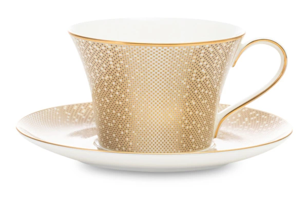 Сервиз чайный Narumi Золотая пыль на 6 персон 21 предмет, фарфор костяной