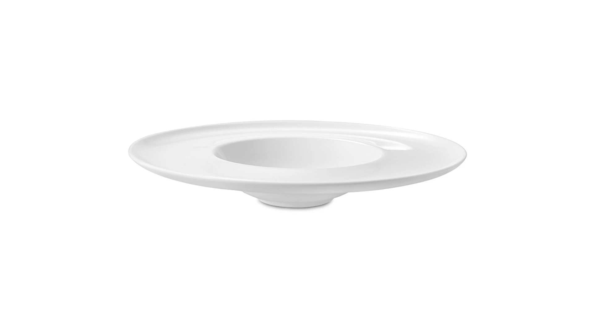 Тарелка суповая Decor de table Плиссе 24,6 см, фарфор костяной