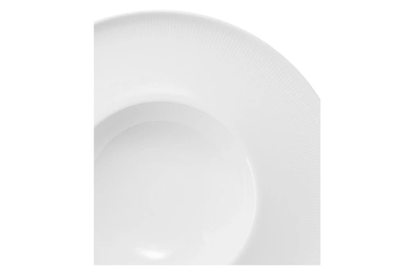 Тарелка суповая Decor de table Плиссе 24,6 см, фарфор костяной