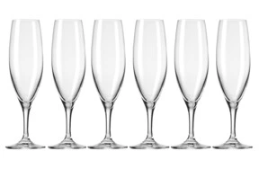 Набор бокалов для шампанского Krosno 200 мл, 6 шт, стекло, п/к