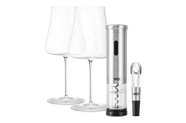 Набор подарочный Decor de Table из бокалов для вина со штопором и аэратором, п/к