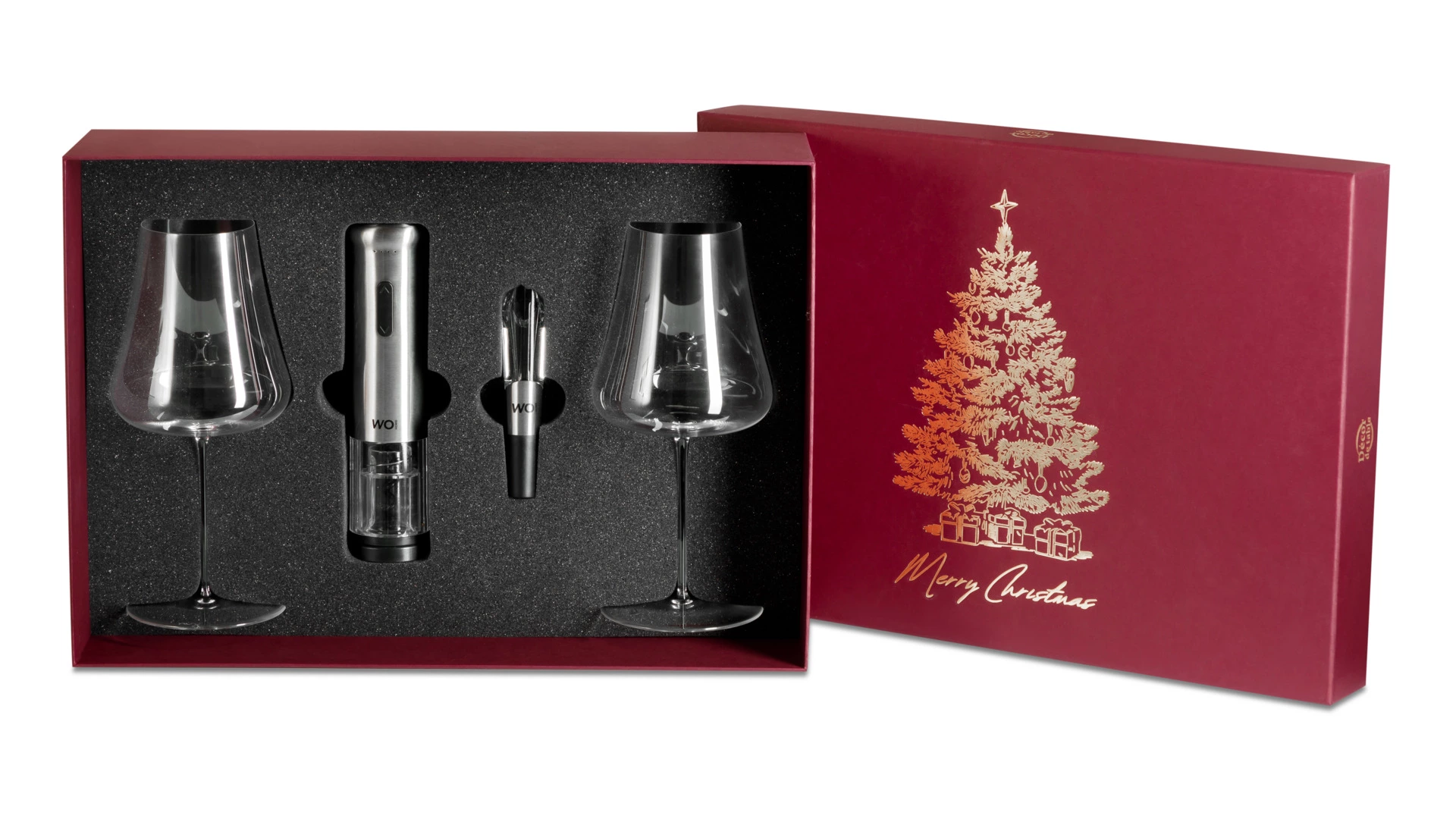 Набор подарочный Decor de Table из бокалов для вина со штопором и аэратором, п/к
