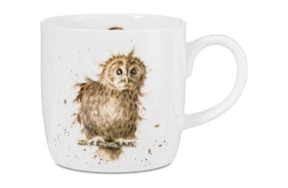 Кружка Royal Worcester Забавная фауна Неясыть 310 мл, фарфор костяной