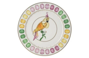 Тарелка подстановочная Rosenthal Swarovski Идиллия Какаду 33 см, фарфор