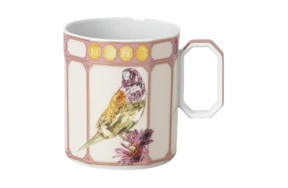 Кружка Rosenthal Swarovski Идиллия Зяблик 390 мл, фарфор, розовая