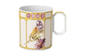 Кружка Rosenthal Swarovski Идиллия Зяблик 390 мл, фарфор, желтая