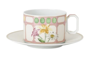 Чашка кофейная с блюдцем Rosenthal Swarovski Идиллия Маршмеллоу  260 мл, фарфор