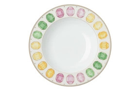Тарелка суповая Rosenthal Swarovski Идиллия Маршмеллоу 24 см, фарфор