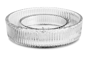 Икорница Decor de table Антиб 19 см, хрусталь, прозрачная, п/к