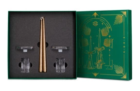 Набор подарочный Decor de table из двух подсвечников и свечей