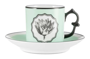 Чашка кофейная с блюдцем Vista Alegre Гербарий 100 мл, фарфор