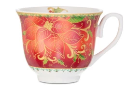 Чашка чайная Lamart Palais Royal Рождественская звезда 250 мл, фарфор, п/к