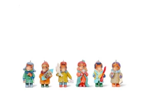 Набор Новогодние Лошадки Bernes Эпизод 4, кальцитовый алебастр, п/к