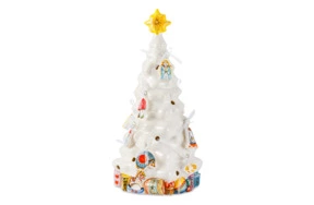 Фигурка Керамическая мастерская Ариадна Елка белая с игрушками 12 шт, фарфор