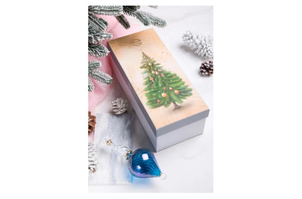 Игрушка елочная Decor de Table Скапино, синяя, п/к