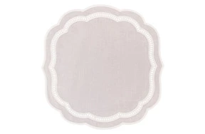 Набор салфеток подстановочных Amitile Далида 43х43 см, 2 шт, лен серый, вышивка серая, п/к