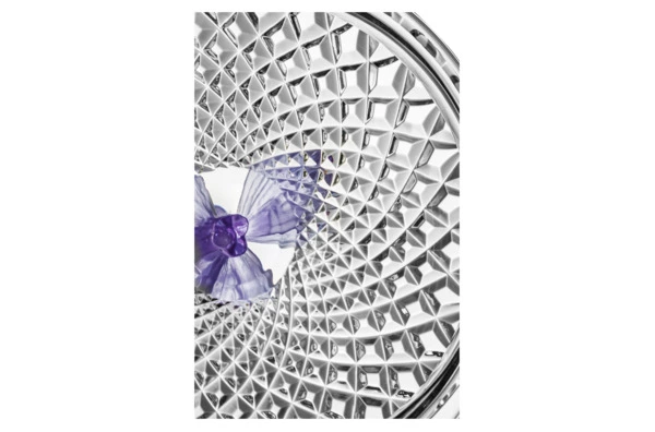 Конфетница с крышкой Decor de table Париж Магнолия 12,5х17 см, хрусталь, цветок фиолетовый