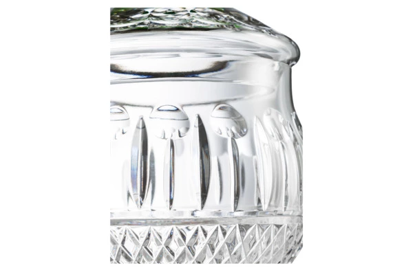 Банка для печенья Decor de table Париж Камелия 15х21,5 см, хрусталь, цветок зеленый