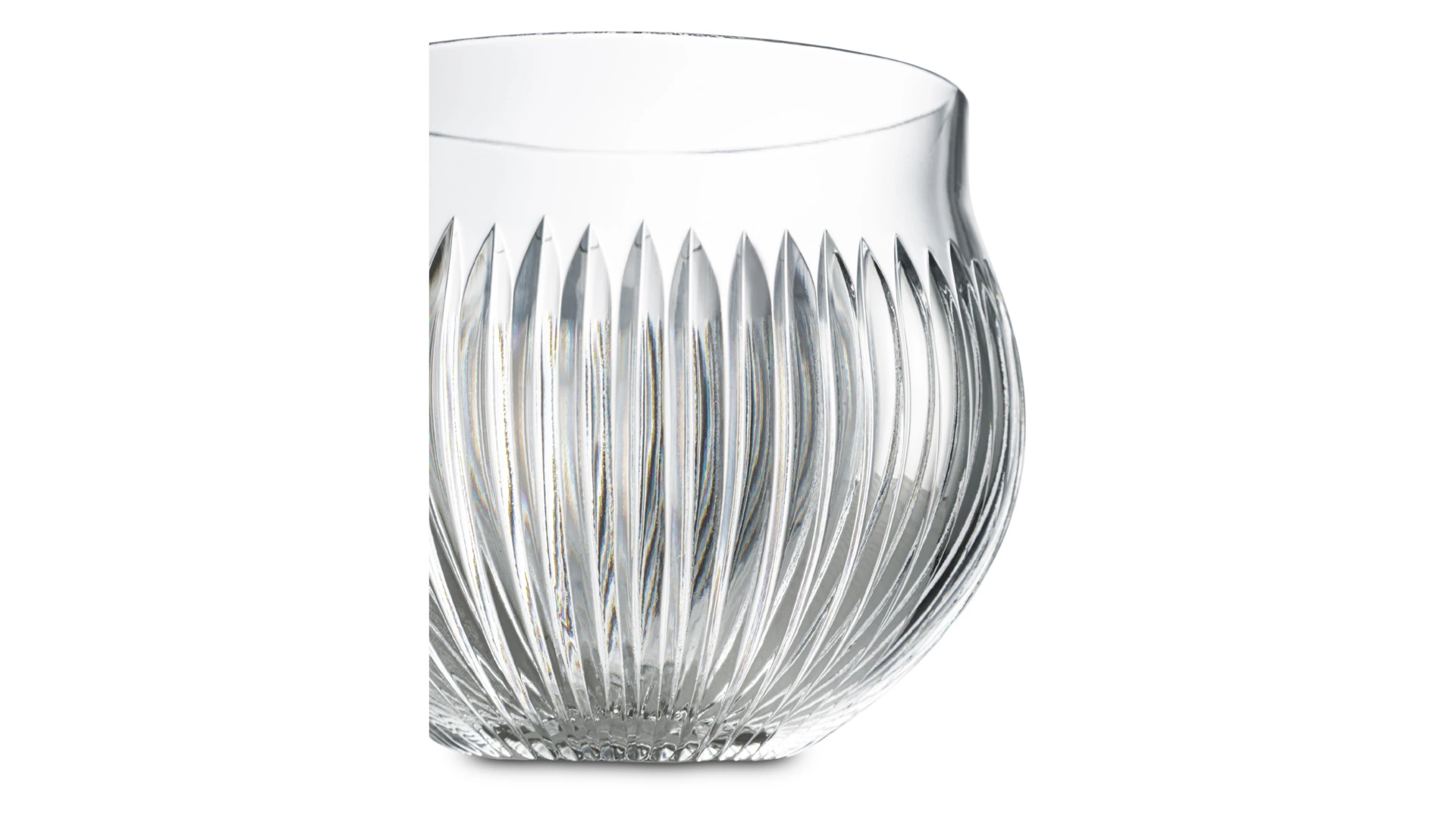 Конфетница с крышкой Decor de table Дефанс Магнолия 23,5х17,5 см, хрусталь, цветок пурпурно-голубой