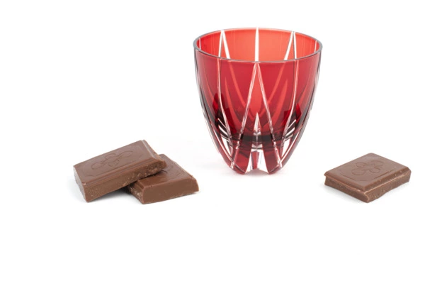 Рюмка Tajima Glass Мерцание звезды 75 мл, стекло, медно-красная, белая шкатулка