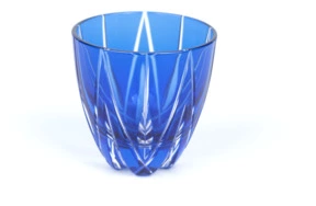 Рюмка Tajima Glass Мерцание звезды 75 мл, стекло, голубая, белая шкатулка