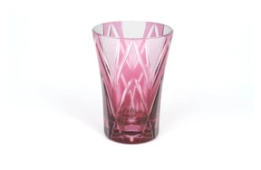 Стакан Tajima Glass Звездные грани 240 мл, стекло, золотисто-красный, деревянная коробка