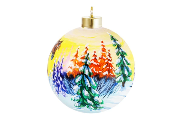 Игрушка елочная Decor de Table Шар Конь быстрый 10 см, стекло, п/к