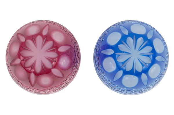 Набор рюмок с узором Tajima Glass Ярай 75 мл, 2 шт, стекло, в деревянной коробке